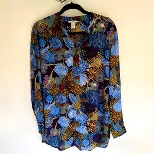 H&M Floral Blouse - size 14